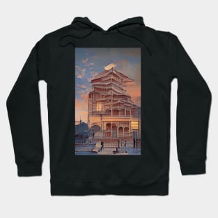 Stunning Ukiyo-e Architecture: Japanese Art Prints Hoodie